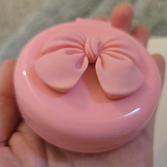 NEW Pink bow Compact mirror compact hair brush - Picture 2 of 12
